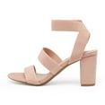 thumbnail image 2 of DREAM PAIRS Women's Chunky High Heel Open-Toe Sandals with Elastic Straps, 2 of 4