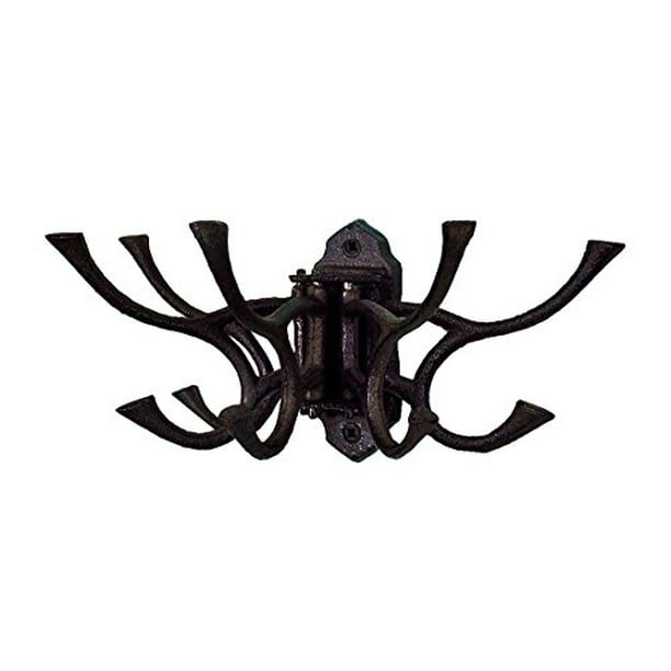 CTW 520010 Decorative Cast Iron Hinged Wall Mount Hook, Hang Jewelry
