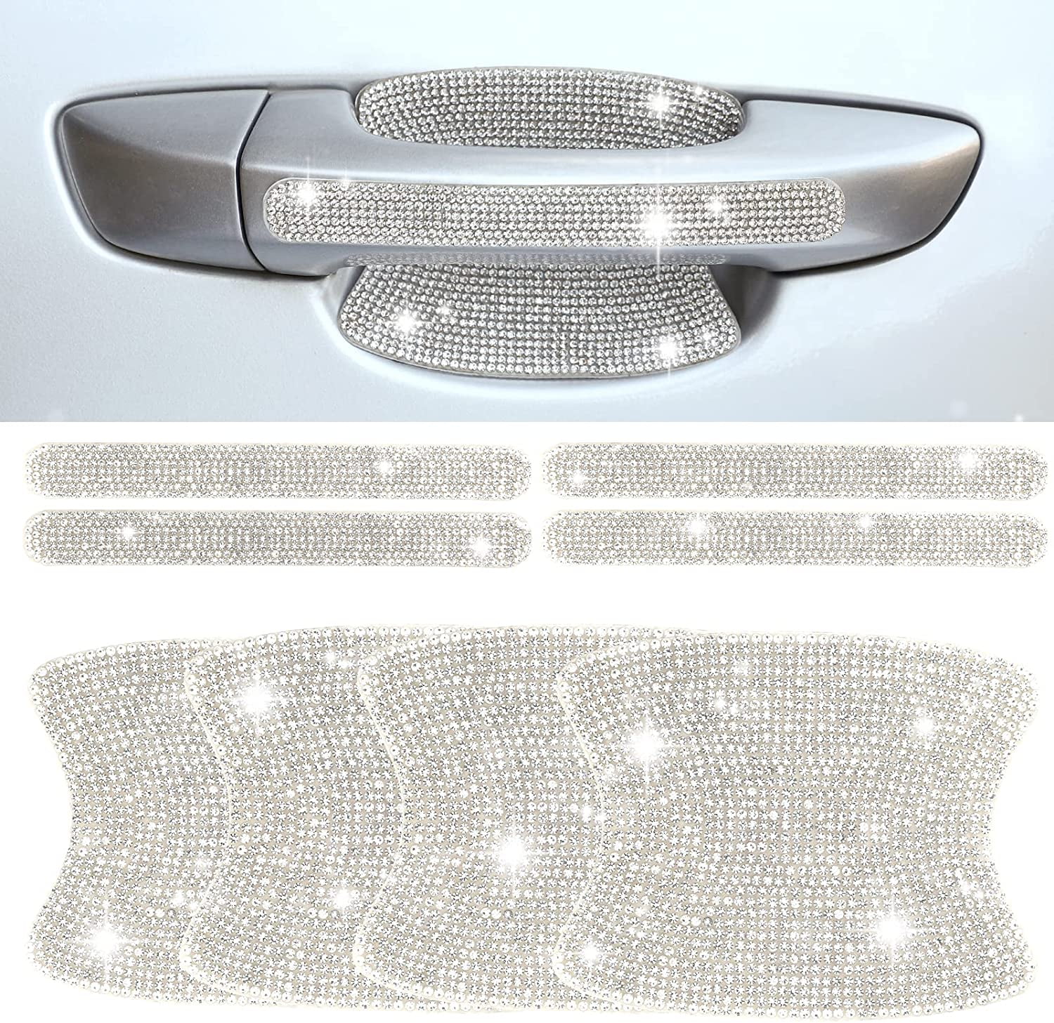 Crystal Car Door Handle Stickers Waterproof & Decorative Diamond Bling  Protectors For Womens Cars From Dhgatetop_company, $5.31