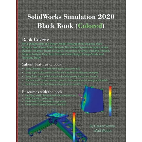 SolidWorks Simulation 2020 Black Book (Colored), (Paperback)