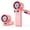 pink, variant on Portable Handheld Turbo Fan with Ice Cooler, 199 Speed Personal Fan,5500mAh Rechargeable,20H Cooling Time,20000 RPM Powerful Silent Motor, Summer Essential for Travel/Outdoor/Office, Grey Purple