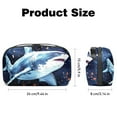 thumbnail image 5 of Shark Hard Drive Case - Waterproof Oxford Fabric Digital Bag for Cable Cord Organizer, Cable Box Organizer Small - 5.9x9.44x3.14 in, 5 of 6