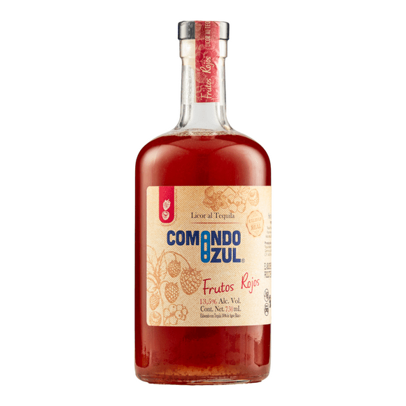 Licor con Tequila Comando Azul Frutos Rojos 750 Ml Comando Azul Licor con Tequila