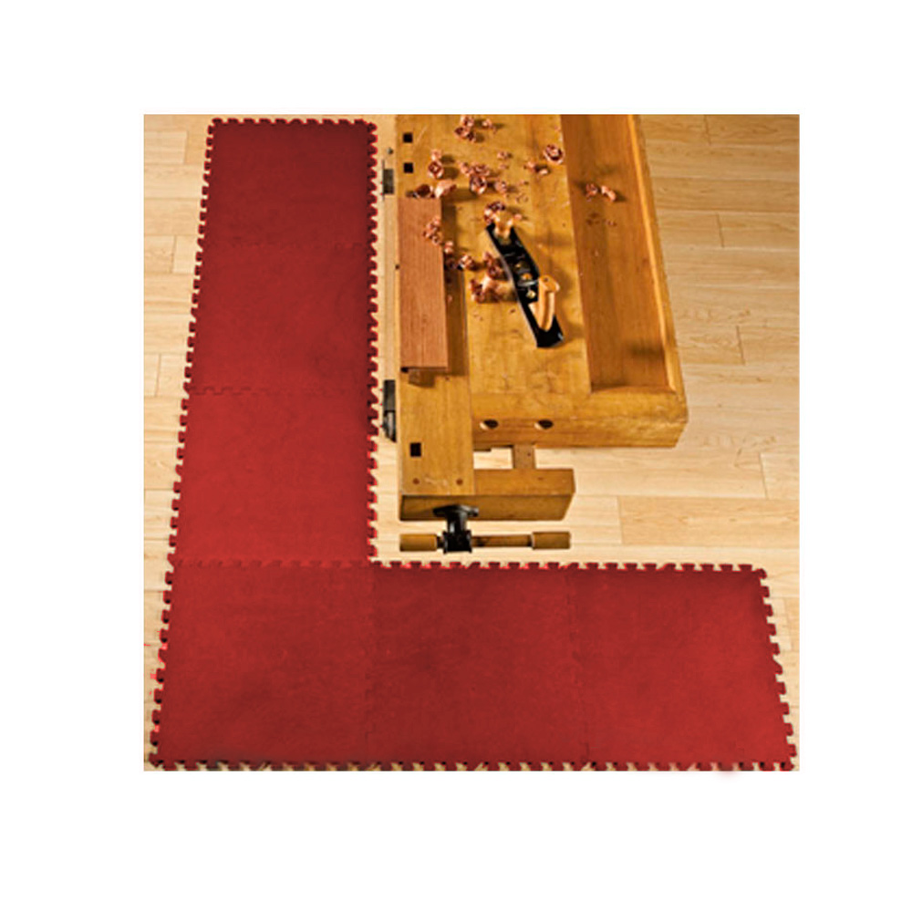 32 Sqft Red Foam Interlocking Exercise Gym Floor Mat Protective