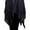Navy, variant on Solid Color Knit Crochet Sweater Poncho Shrug for Women Black