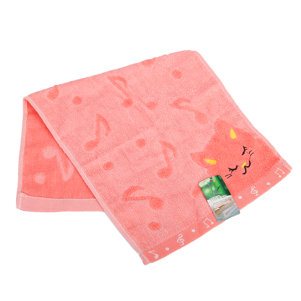 Ludlz Cute Cat Musical Note Child Soft Towel Water Absorbing for Home Bathing Shower Towel Bathroom Cat Towel Soft Multifuntion for Home Kitchen Hotel Gym Swim Spa. - image 2 of 7