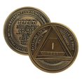 thumbnail image 1 of MYRECOVERYSTORE AA Coin with Roman Numeral Alcoholics Anonymous (1-60 Years) Year 28, 1 of 4