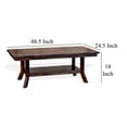 thumbnail image 5 of Odel Coffee Table, 1 Shelf, Dark Brown Mahogany, Rectangular 49 Inch, 5 of 5