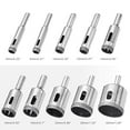 thumbnail image 2 of Diamond Drill Bits, Baban 10Pcs Hole Saw Diamond Drill Bit Hollow Core Drill Bit Set for Diamond Coating, Carbon Steel for Glass, Ceramics, Porcelain, Ceramic Tile, Marble, 6-32mm, 2 of 3