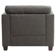thumbnail image 4 of ACME Laurissa Track Arm Chair with Nailhead Trim in Light Charcoal Linen, 4 of 8