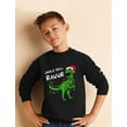 thumbnail image 5 of Tstars Boys Unisex Christmas Shirts Gift Christmas Pullover for Kids Jingle Bell Rawr T Rex Santa Kids Family Holiday Shirts Xmas Party Christmas Gifts for Boy Youth Kids Birthday Gift Sweatshirt, 5 of 5