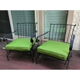 thumbnail image 4 of 2 Pack 24"x22"x4" Memory Foam Platform Water-resistant Cushions for Outdoor Patio Seats, 4 of 8