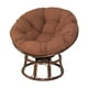 thumbnail image 3 of Cojín redondo multifuncional y elegante para silla colgante, cojín para asiento de patio, tapete para silla de jardín y silla tipo huevo para exterior Café, 3 of 8