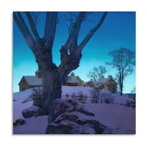 American Painter And Illustrator Maxfield Parrish Hill Top Farm Retro Poster Print Photo Art Painting Canvas Poster Home Decorative Bedroom Modern Decor Posters Gifts 20x20inch(50x50cm)