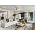 thumbnail image 5 of Minkaaire F468L-LBR/WHF Hourglass 58" 3 Blade Led Hugger Ceiling Fan - Legacy Brass / Flat, 5 of 5