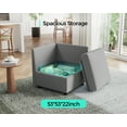 thumbnail image 4 of LINSY HOME Corner Seat Module for RUBIK I Modular Sectional Couches and Sofas with Storage, Light Gray, 4 of 6