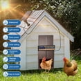 thumbnail image 4 of Automatic Chicken Coop Door Life Basis Solar Powered Chicken Door Aluminum Coop Door Opener for Poultry with Remote Control, 4 of 8