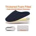 thumbnail image 6 of SHCKE Slippers for Men Indoor Outdoor Slip On Shoes Winter Warm Slippers Memory Foam Slippers Cozy Bedroom Slippers Navy Blue, 6 of 7
