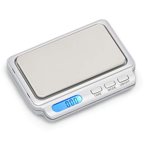 American Weigh Scales Card Series High Precision LCD Mini Pocket Weight Scale CARD2-100-SIL Silver 100 X 0.01 G 