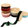 thumbnail image 3 of 1 rollo de 2,5 cm de ancho, no elástico, accesorios para ropa, cinta para envolver regalos, cintas flocadas, cinta decorativa para bricolaje, para tienda de casa (rojo), 3 of 6