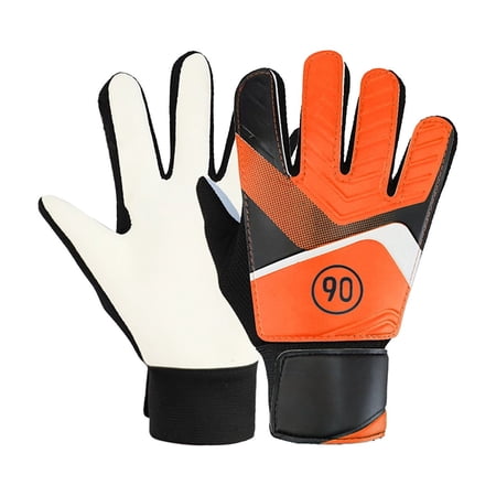Fasiaou Goalie Gloves for Kids Boys Children, Youth & Adult Football Goalkeeper Gloves with Wrist Protection and Latex Anti-Slip Strong Grip Palm(S)
