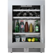 Landmark L3124ui1mglh 24" Wide 16 Bottle And 70 Can Capacity Beverage Cooler - Stainless
