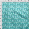 thumbnail image 4 of oneOone Rayon Aqua Blue Fabric Floral Sewing Craft Projects Fabric Prints By Yard 56 Inch Wide-QP, 4 of 4