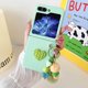 thumbnail image 1 of for Samsung Galaxy Z Flip 6 Case,Flip 6 Phone Case Cute Love Heart with Doll Phone Charm, Silicone Bumper Girly Cover with Ring Holder, 1 of 2