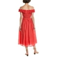 thumbnail image 2 of SEA NY womens  Frida Midi Dress, l, Red, 2 of 3