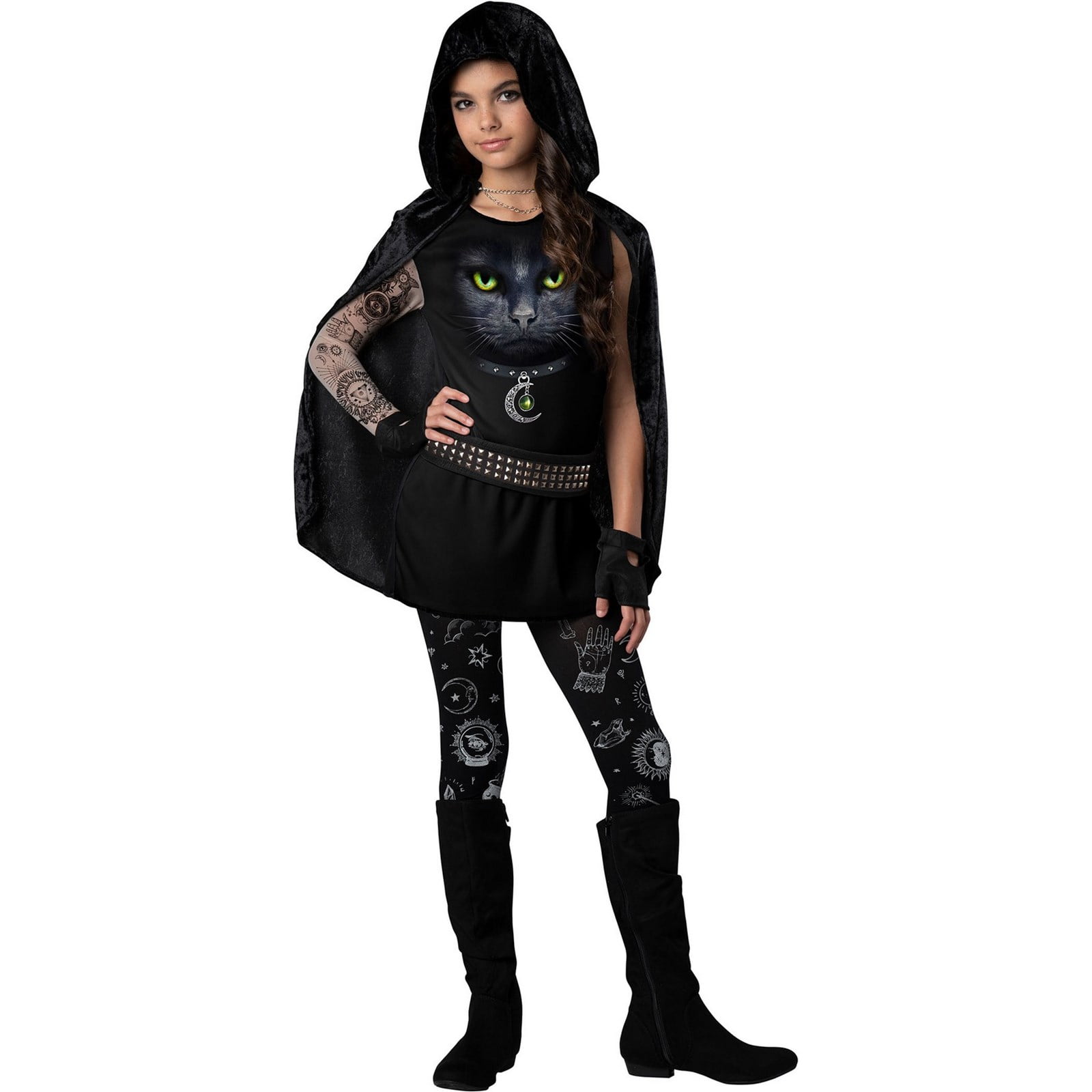 Halloween Girl's Coven's Rebel Costume - Walmart.com