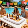 thumbnail image 5 of Inflatable Ice Serving Bar for Food,Drinks,Salad,Floating Buffet Cooler Tray for Pool Party,BBQ,Picnic,Camping,Beach,and Outdoor Supplies, 5 of 6