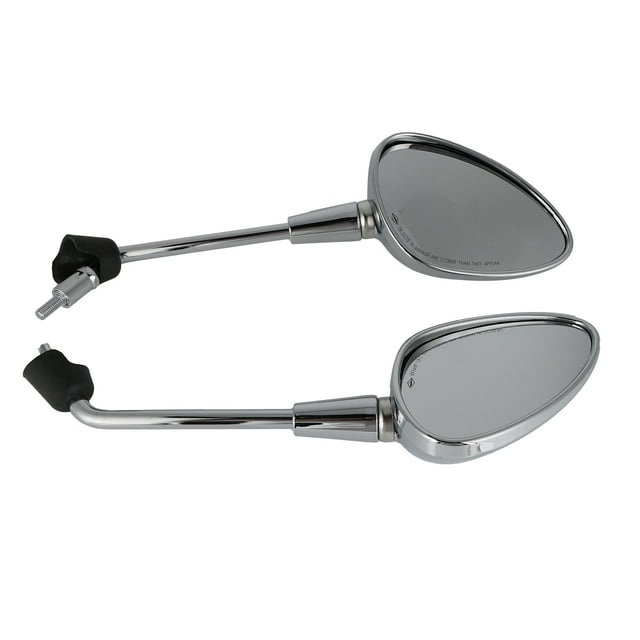 Replacement Motorcycle Rear View Mirrors, Stable Performance, High Reliability, ABS Shell + Aluminum Rod