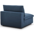 thumbnail image 5 of Contemporary Modern Urban Designer Living Room Lounge Club Lobby Sectional Sofa Set, Fabric, Navy Blue, 5 of 9