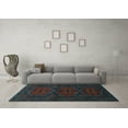 thumbnail image 3 of Ahgly Company Indoor Rectangle Persian Light Blue Traditional Area Rugs, 2' x 4', 3 of 4