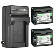 Kastar 2 Pack BP-718 BP718 Battery and AC Wall Charger Compatible with Canon VIXIA HF M50 HFM50, VIXIA HF M52 HFM52, VIXIA HF M500 HFM500, VIXIA HF R30 HFR30, VIXIA HF R32 HFR32 Cameras