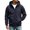 #05 Navy, variant on Zenithor Men's Hooded Windbreaker Jacket Zip Up Rain Coat Solid Long Sleeve Elastic Cuffs Pockets Spring Fall Outdoor Outerwear Black(XXS-3XL)