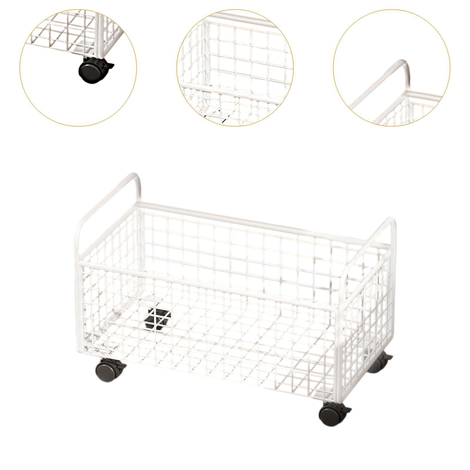 figatia Rolling File Cart Under Desk Storage Box File Organizer for files Toys Craft M M