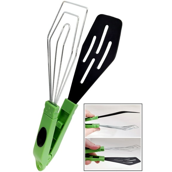 Simply Good Gripper Flipper Tongs - A Spatula, Slotted Spoon, Whisk and Tongs Combined