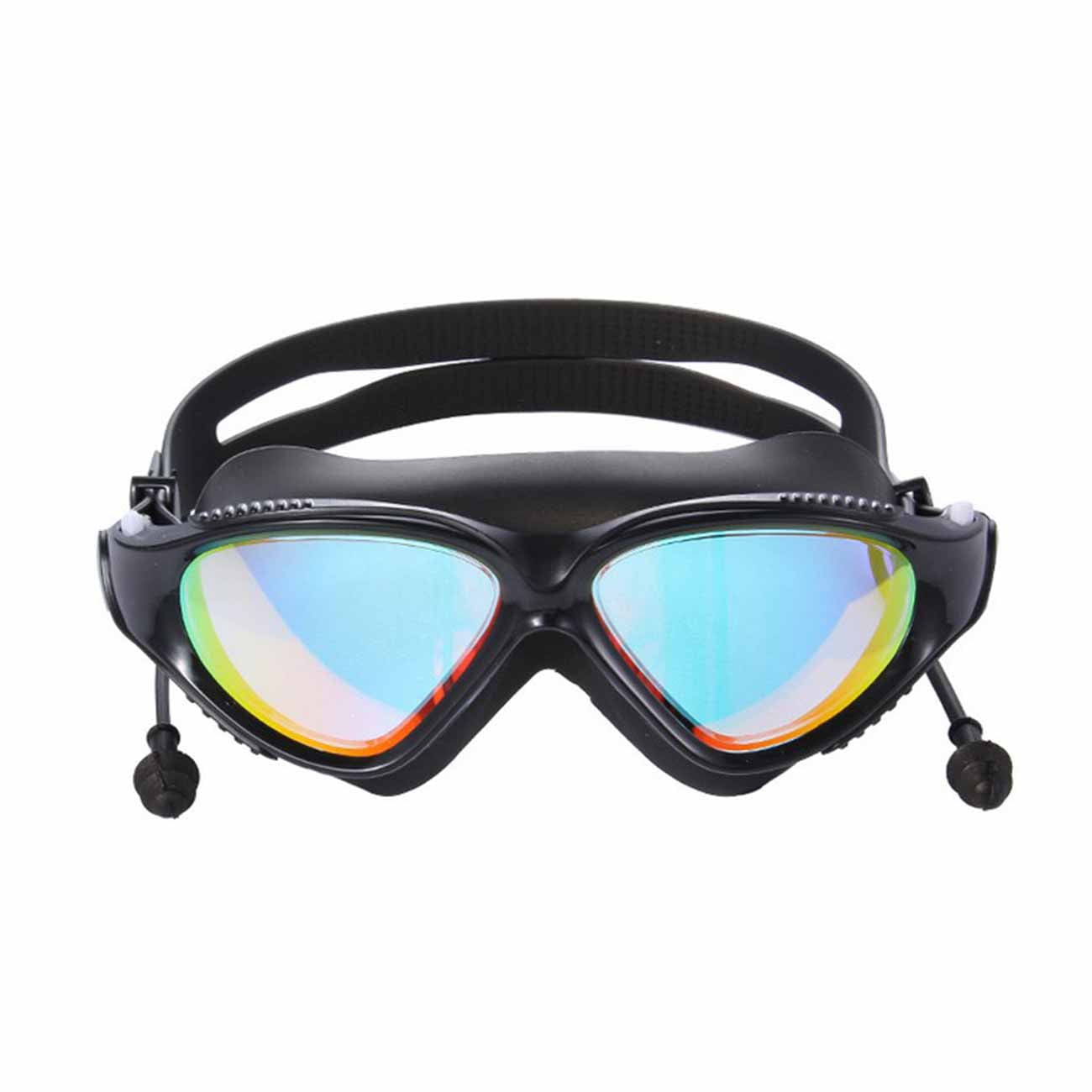 Adult Adjustable Swim Goggles Waterproof Anti-Fog UV Swimming Glasses Leak Free 