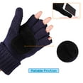 thumbnail image 2 of COOPLUS Mittens Winter Fingerless Gloves Warm Wool Knitted Gloves Convertible Gloves for Men and Women, 2 of 6