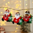 thumbnail image 4 of Mosey Christmas Snowman Bear Claus Santa Shape Scene Pendant Christmas Tree Non-woven Fabric Hanging Ornament, 4 of 8