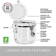 thumbnail image 2 of Oggi 5355 Clear Acrylic Canister with Spoon Set, 4 Piece, 2 of 5