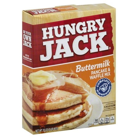 (6 Pack) Hungry Jack Buttermilk Complete Pancake and Waffle Mix, (Best Store Bought Pancake Mix)