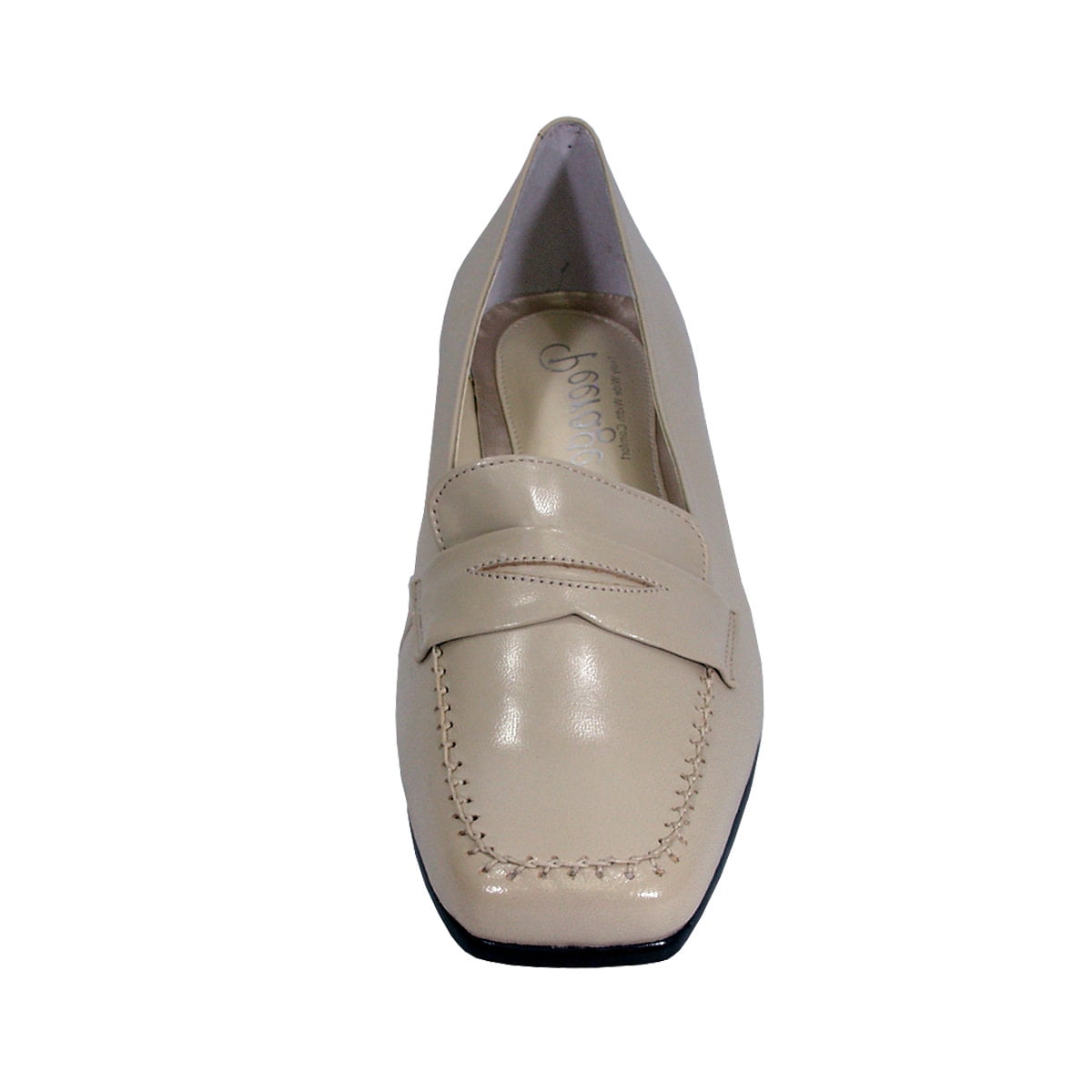 PEERAGE Ida Women Extra Wide Width Penny Loafers BEIGE 9
