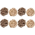 thumbnail image 2 of FRCOLOR Rabbit Chew Toys 8pcs Handmade Rabbit Bunny Straw Willow Balls for Small Animal Chewing and Play,2.56"X2.56"X2.56", 2 of 4