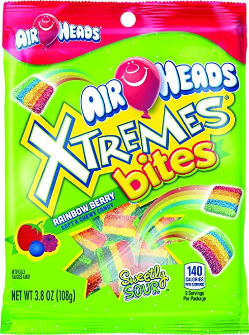Airheads Xtremes Bites Rainbow Berry, 3.8 Oz