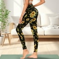 thumbnail image 3 of Renewold Sunflower Musical Notes Black Womens Leggings with Pockets High Waisted Hip Lift Tummy Control Yoga Pants Buttery Soft 4 Way Stretch Workout Yoga Pants Cute Activewear, XL, 3 of 8