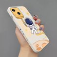 thumbnail image 1 of Funda de silicona cuadrada con dibujos de astronauta para iPhone, carcasa trasera a prueba de golpes para modelos 11, 12, 13, 14 Pro Max, Mini, XR, X, XS, 7, 8 Plus, SE 2020 Fivean unisex, 1 of 2