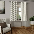thumbnail image 2 of Ambesonne Grommet Curtain, , 50"x96", Cream Dark Lavender, 2 of 5