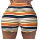 thumbnail image 2 of Fotbe Colorful Pastel Stripes Shorts Sin Costuras – Shorts Deportivos de Cintura Alta para Mujer, Elásticos para Gimnasio, Yoga, Running o Ciclismo-Small, 2 of 8